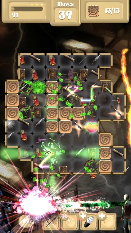 Wizard Vs Zombie - Match 3 screenshot-4