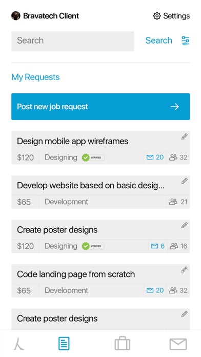 Bravatech RMS Freelancing App screenshot 2