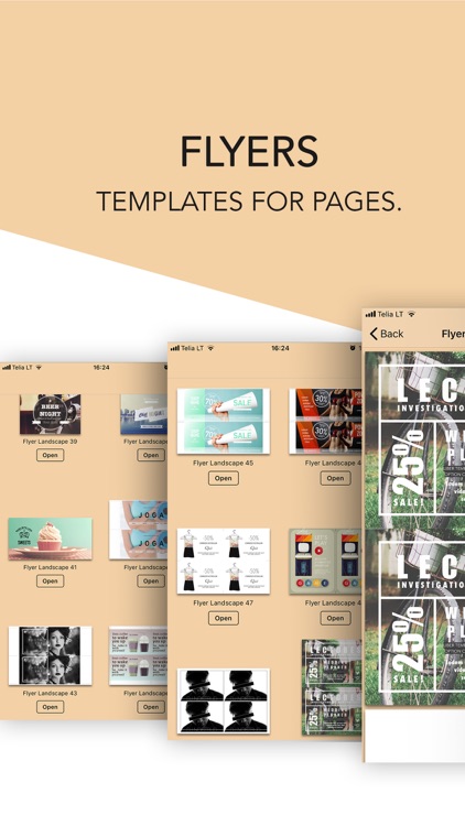 Flyers Templates for Pages