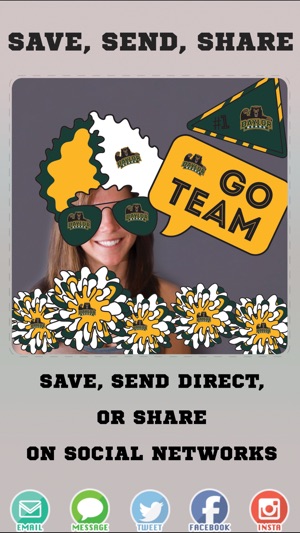 Baylor Bears PLUS Selfie Stickers(圖4)-速報App