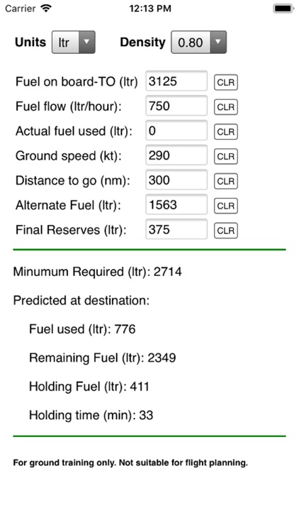 Holding Fuel