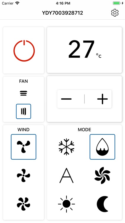 Remote control for WanJia A/C