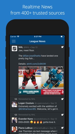 Hockey News in Real Time(圖1)-速報App