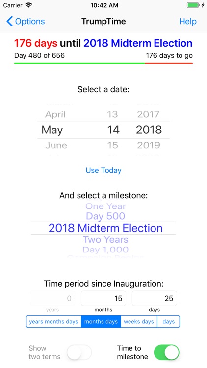 TrumpTime Date Calculator