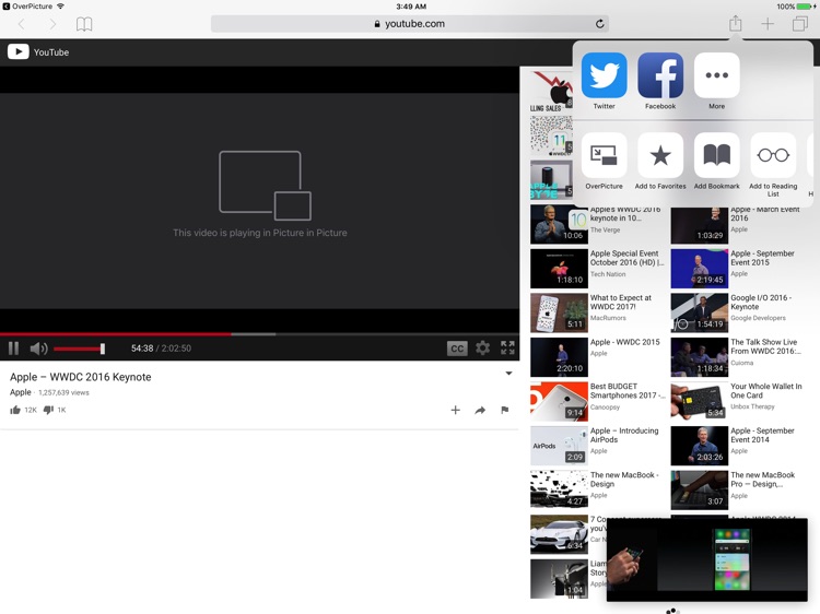 OverPicture for Safari