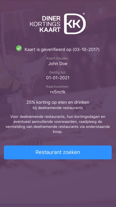 Diner Kortingskaart screenshot 3