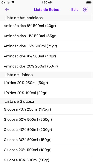 Parenteral screenshot 4