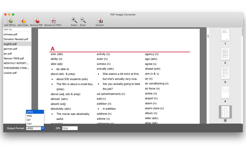 PDF to Image Batch Converter screenshot 2