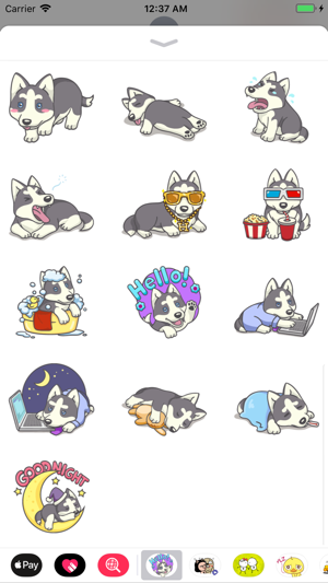 Husky Dog Stickers(圖4)-速報App