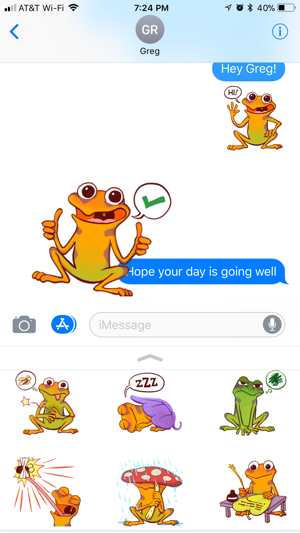 Orange Frog Sticker Pack(圖2)-速報App