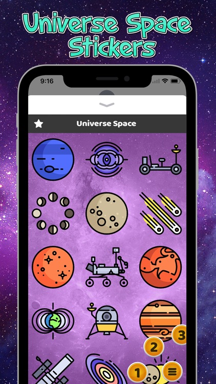 Universe Space Stickers