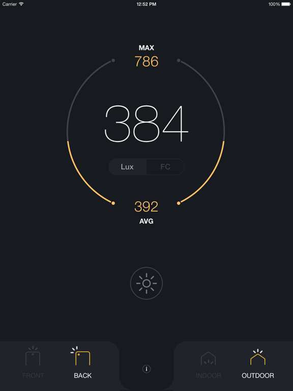 Lux Light Meter Pro screenshot