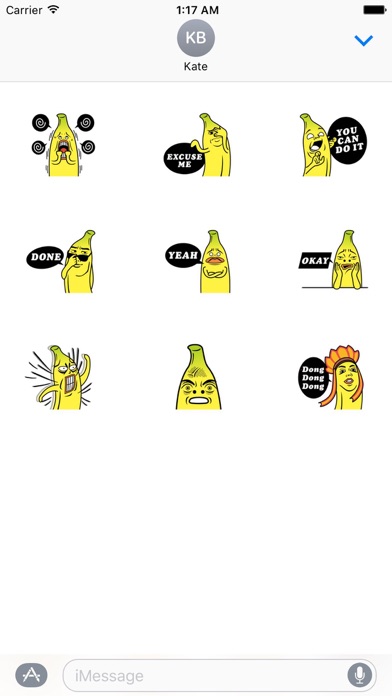 Mr. Banana Emoji Sticker screenshot 3