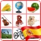 Learning Spanish - Basic Words is a free educational application for kids, children and starters to learn basic Spanish words in a fun way