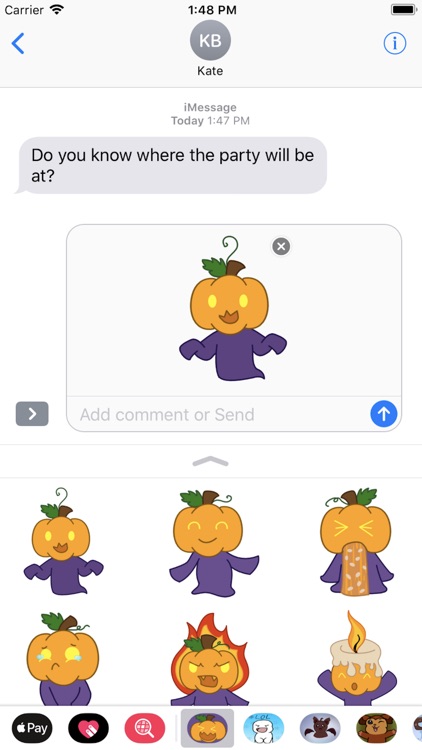 Cute Pumpkin Patch Stickers screenshot-4