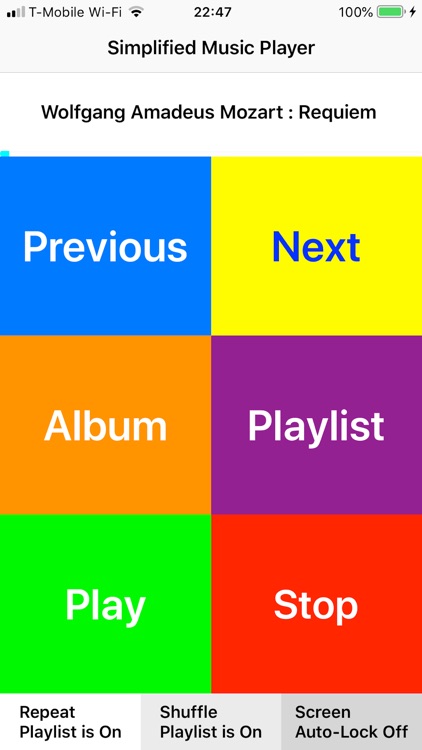 Simplified Music Player