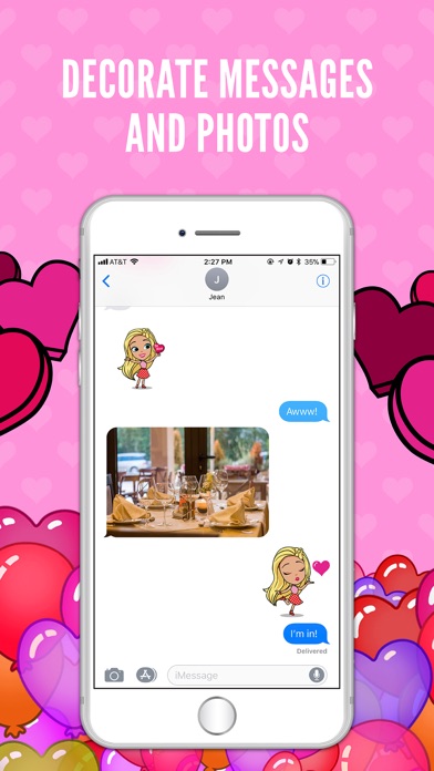 Barbie Valentine Stickers screenshot 3