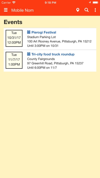 Mobile Nom - Food Truck Finder screenshot-3