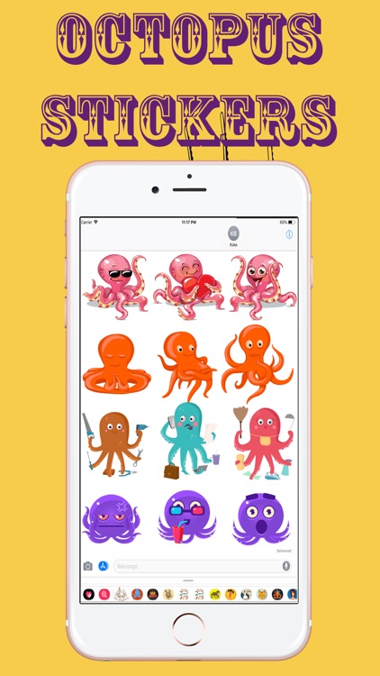 Amazing Octopus Stickers