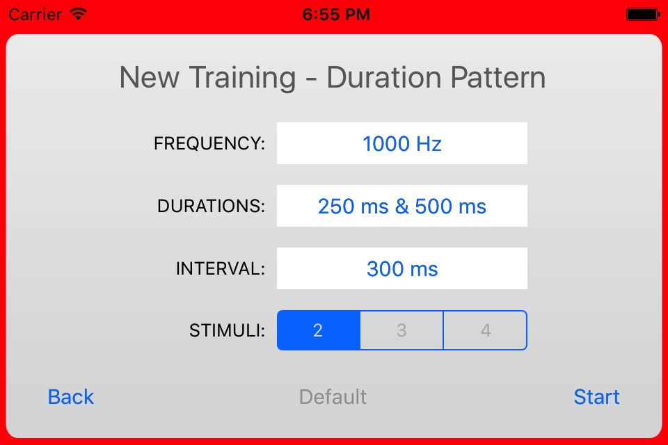 Auditory Pattern Training Lite screenshot 4