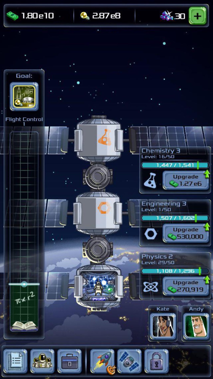 Idle Tycoon: Space Company Hack screenshot 2 - iOS game interface