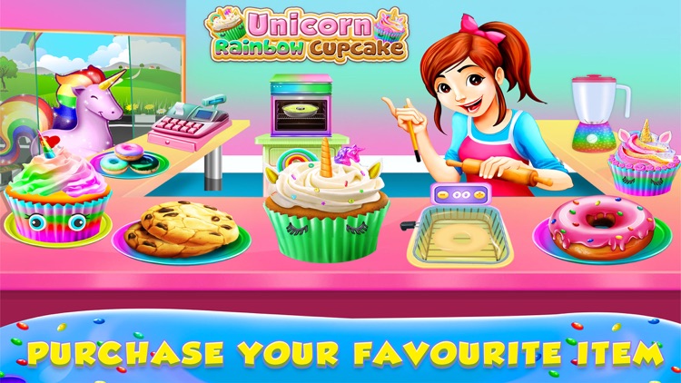 Unicorn Rainbow Cupcake screenshot-3