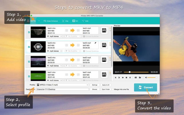 4Video MKV MP4 Converter