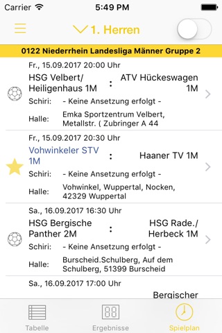 Vohwinkeler STV Handball screenshot 2
