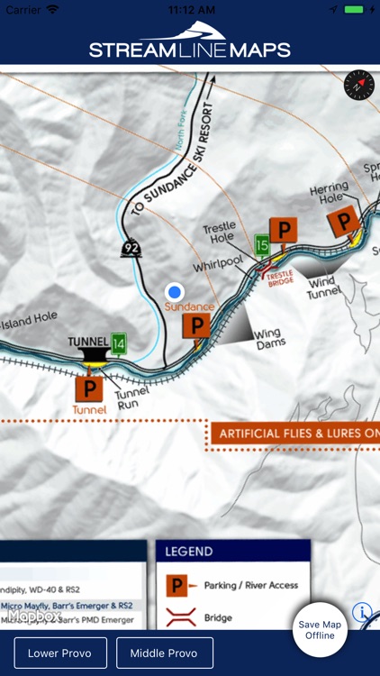 Streamline Maps - Provo River