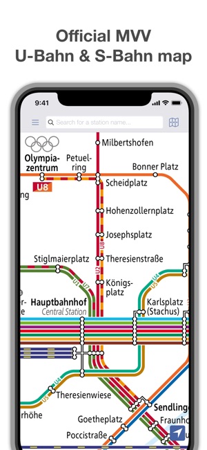 Munich Metro - map & route