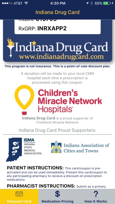 Indiana Drug Card screenshot 2