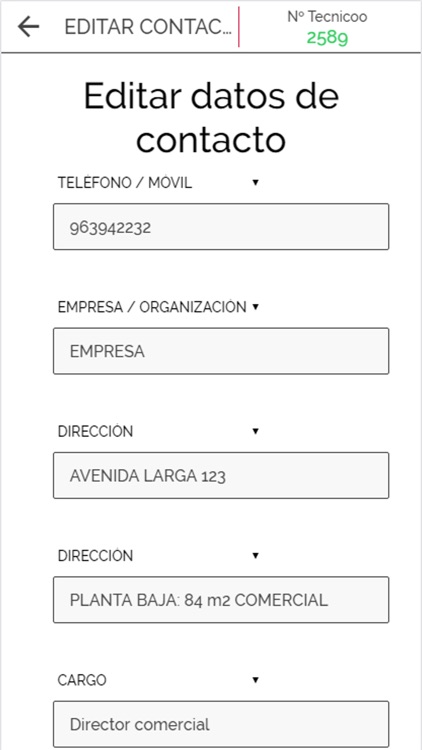 Contactos Cooperativa