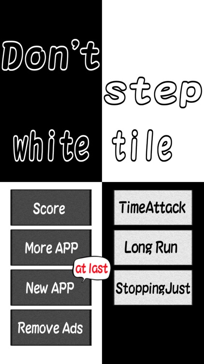 Don't step the white tile