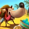 Once upon a time the dog Marty and his master traveled around the world in search of treasures and rare artifacts