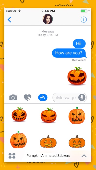 Halloween Pumpkin : Stickers screenshot 2