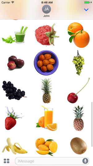 Fun Fruits Pack for iMessage(圖2)-速報App