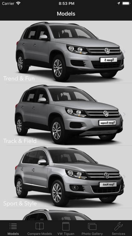 CarSpecs VW Tiguan 2011-2015