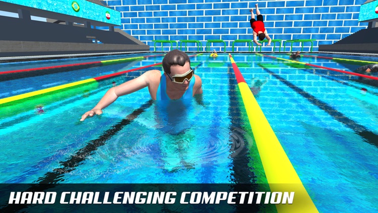 Water Swimming Diving Race