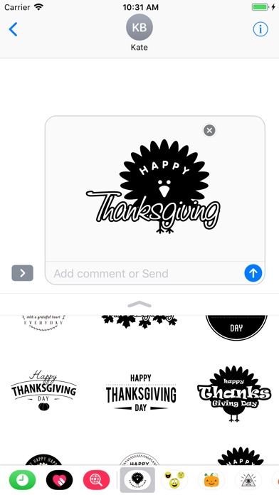 Happy Thanksgiving day - emoji screenshot 3
