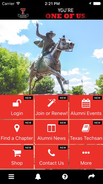 Texas Tech Alumni Association screenshot 2