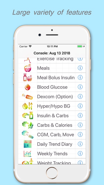 DiaBeatMove-Meal, CGM, Insulin screenshot-0