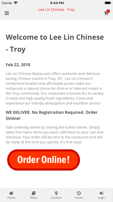 How to cancel & delete Lee Lin Restaurant Troy from iphone & ipad 1