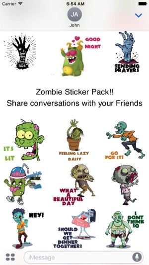 Zombie Talk Sticker Pack(圖2)-速報App