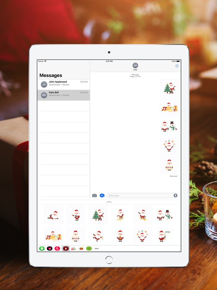 Santa Claus Stickers