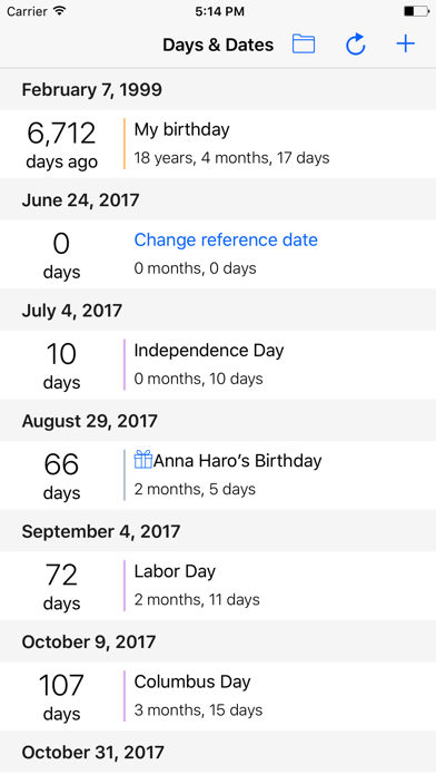 Days & Dates Screenshot 1