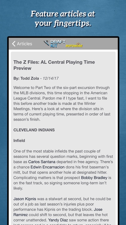 Fantasy Baseball Draft Kit '18 screenshot-3
