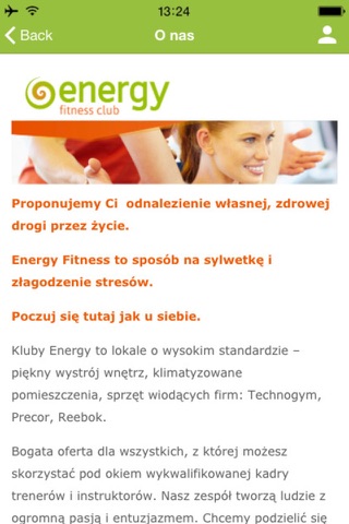 energy fitness club screenshot 2