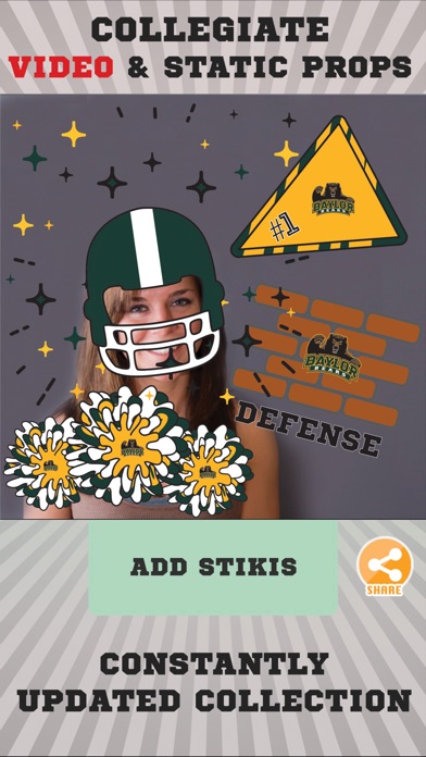 Baylor Bears Animated Selfie Stickers screenshot 2