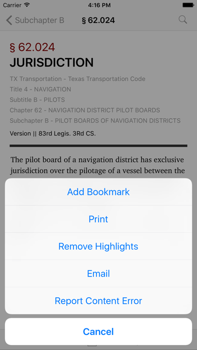 How to cancel & delete Texas Transportation Code (LawStack Series) from iphone & ipad 3