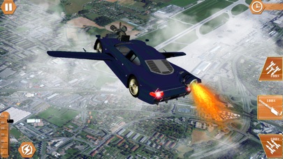 Flying Car Shooting Chase: Air Stunt Simulator screenshot 4